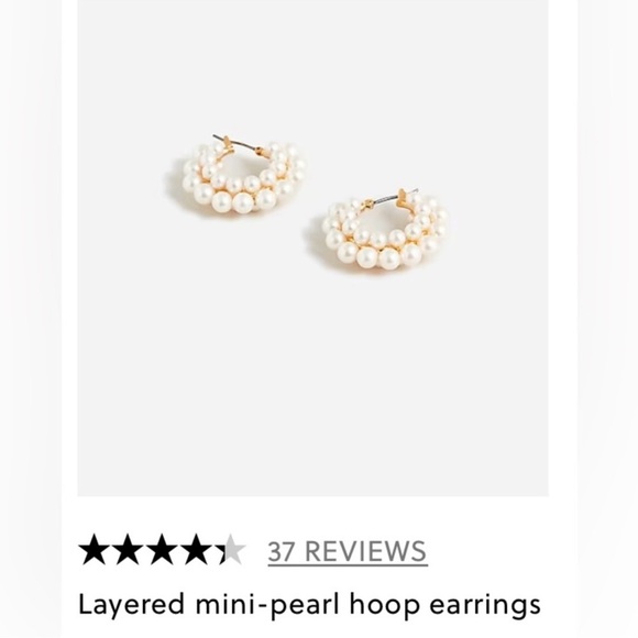 J.crew layered mini - pearl hoop earring - Picture 9 of 11